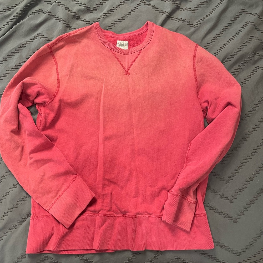 Men’s Jcrew faded sweatshirt size M red